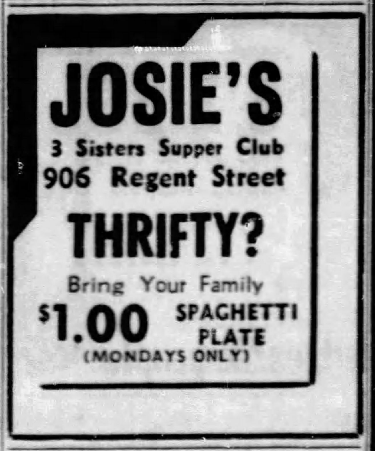 'Thrifty' ad from 1964
